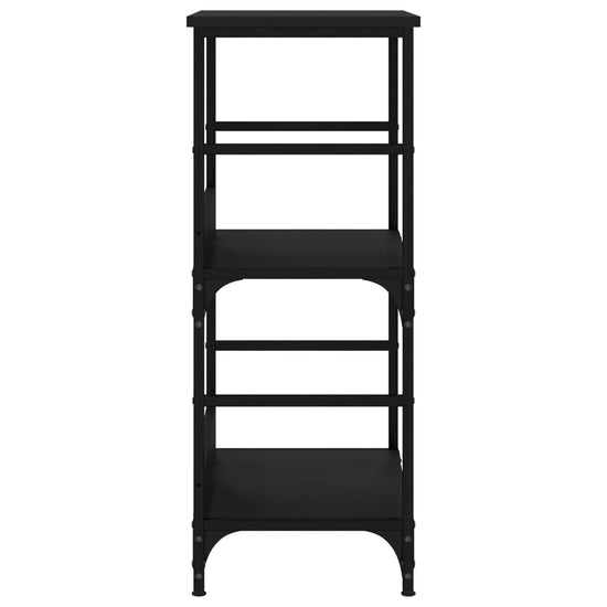 Boekenkast 50x33x82 cm bewerkt hout zwart MeubelReus