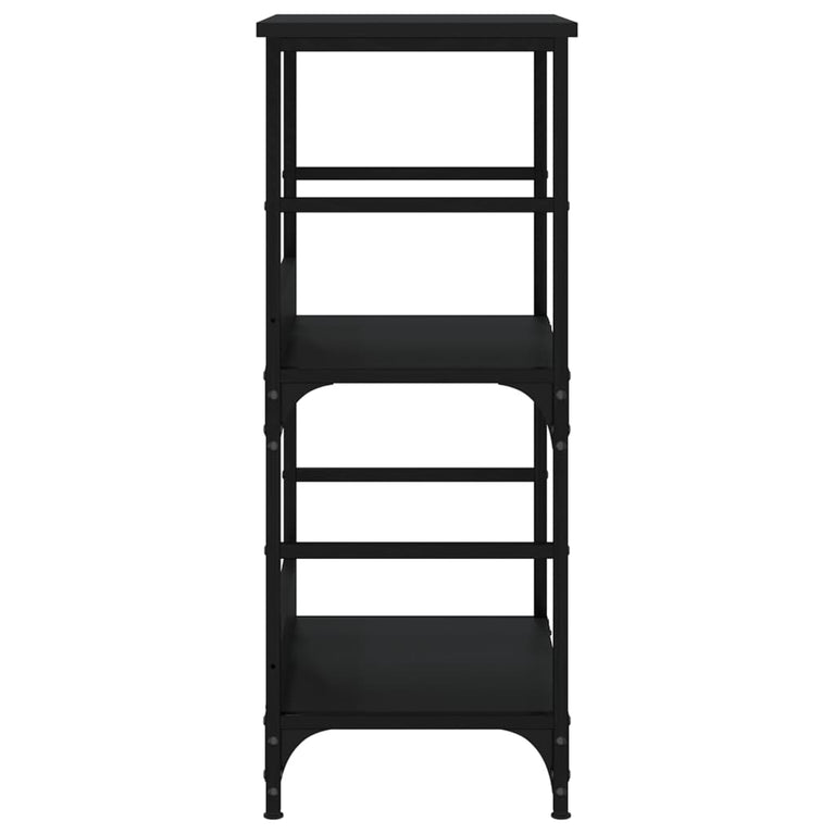Boekenkast 50x33x82 cm bewerkt hout zwart MeubelReus