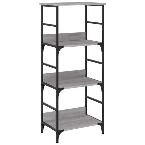 Boekenrek 50x33x117,5 cm bewerkt hout grijs sonoma eikenkleurig MeubelReus