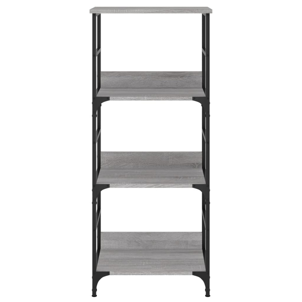 Boekenrek 50x33x117,5 cm bewerkt hout grijs sonoma eikenkleurig MeubelReus