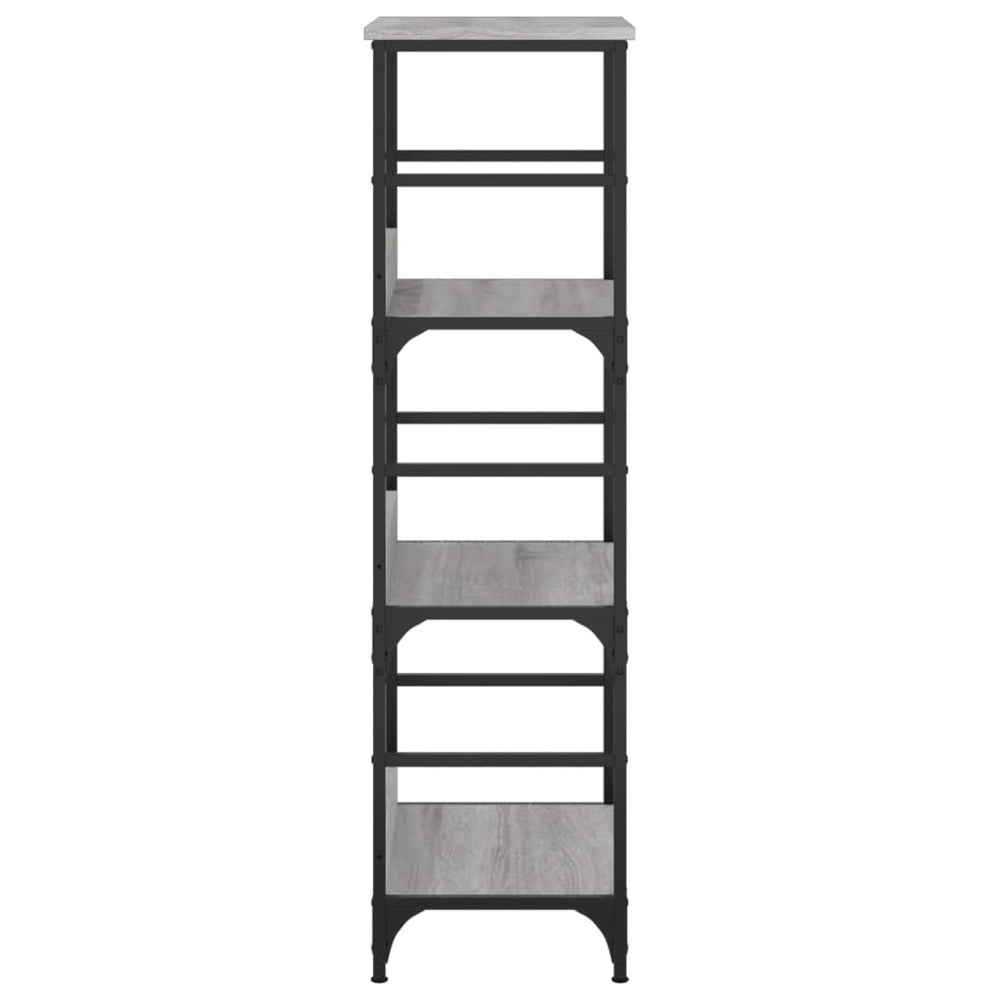 Boekenrek 50x33x117,5 cm bewerkt hout grijs sonoma eikenkleurig MeubelReus
