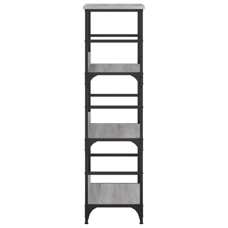 Boekenrek 50x33x117,5 cm bewerkt hout grijs sonoma eikenkleurig MeubelReus