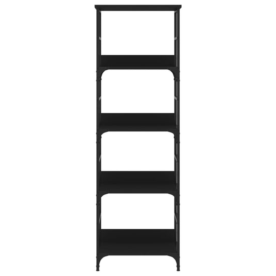 Boekenkast 50x33x153 cm bewerkt hout zwart MeubelReus