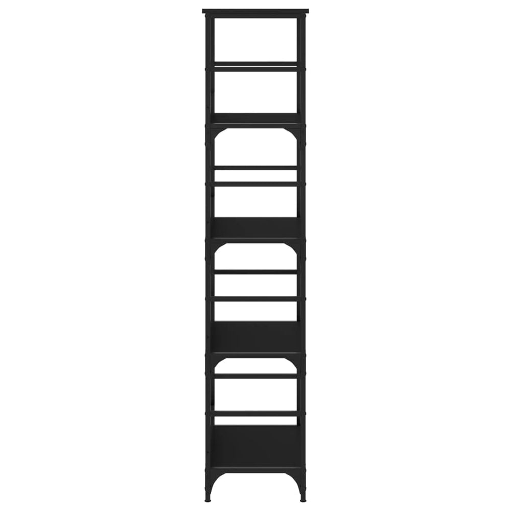 Boekenkast 50x33x153 cm bewerkt hout zwart MeubelReus
