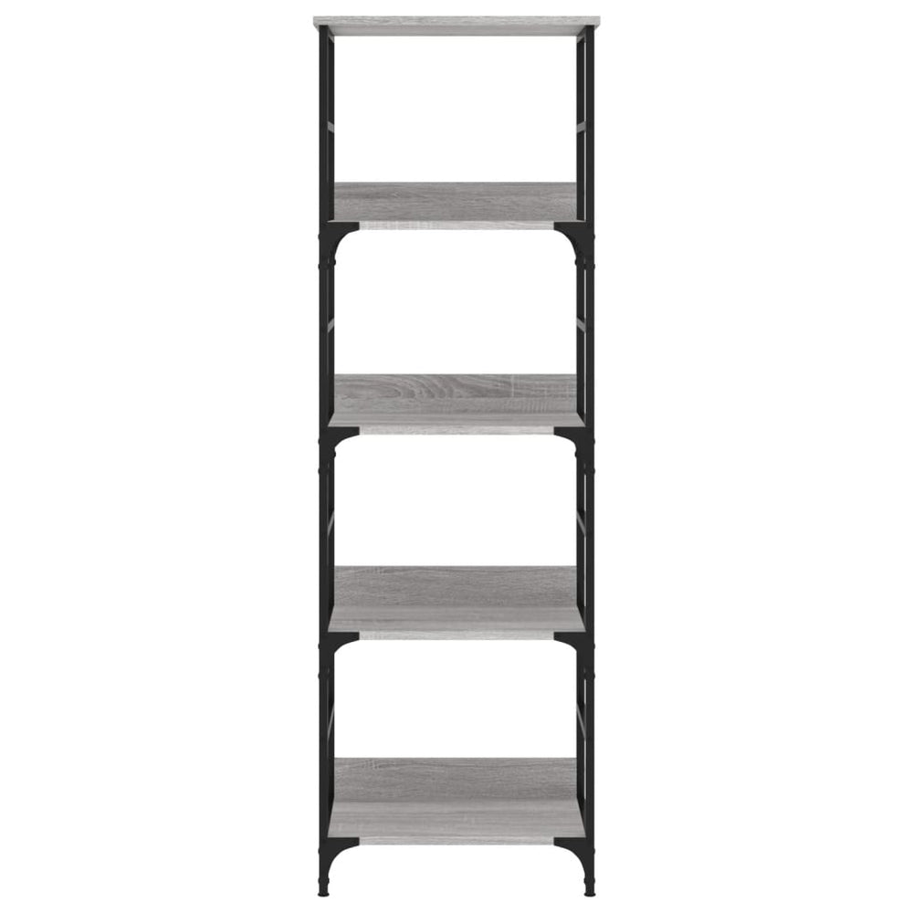 Boekenrek 50x33x153 cm bewerkt hout grijs sonoma eikenkleurig MeubelReus