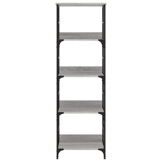 Boekenrek 50x33x153 cm bewerkt hout grijs sonoma eikenkleurig MeubelReus