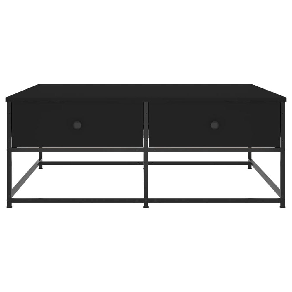 Salontafel 100x99x40 cm bewerkt hout zwart MeubelReus