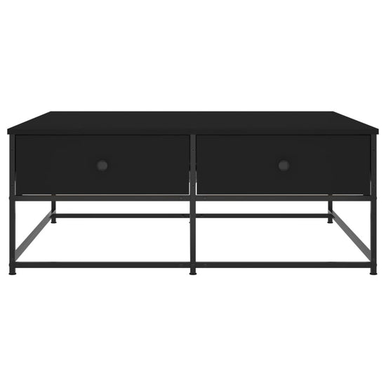 Salontafel 100x99x40 cm bewerkt hout zwart MeubelReus