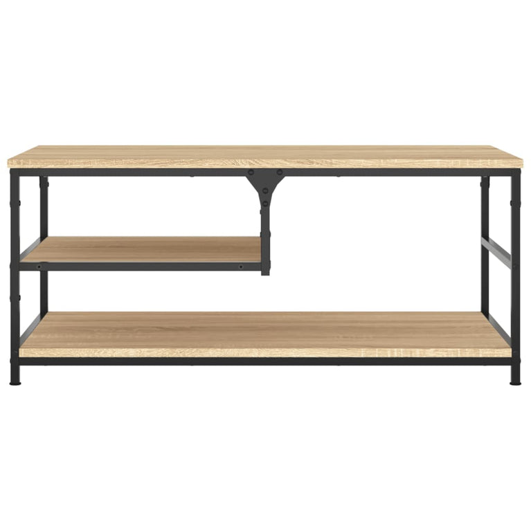 Salontafel 90x49x40 cm bewerkt hout sonoma eikenkleurig MeubelReus