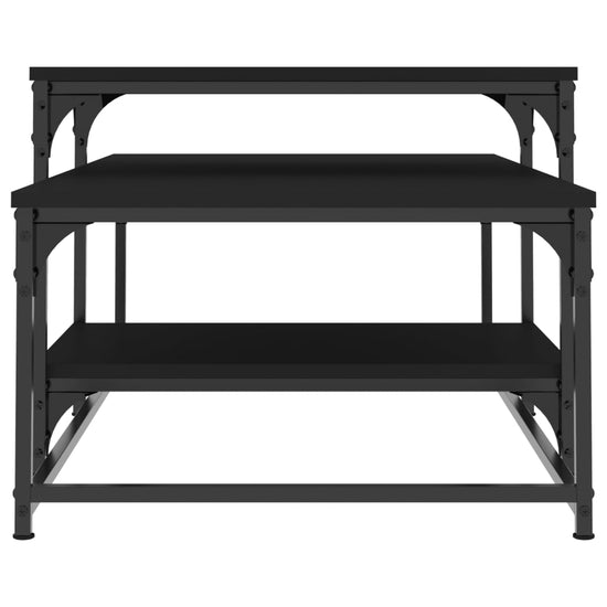 Salontafel 102x60x45 cm bewerkt hout zwart MeubelReus