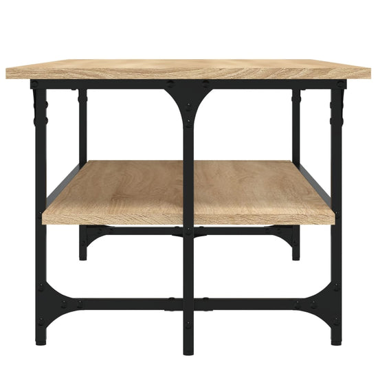 Salontafel 100x50x40 cm bewerkt hout sonoma eikenkleurig MeubelReus