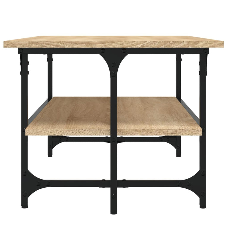 Salontafel 100x50x40 cm bewerkt hout sonoma eikenkleurig MeubelReus