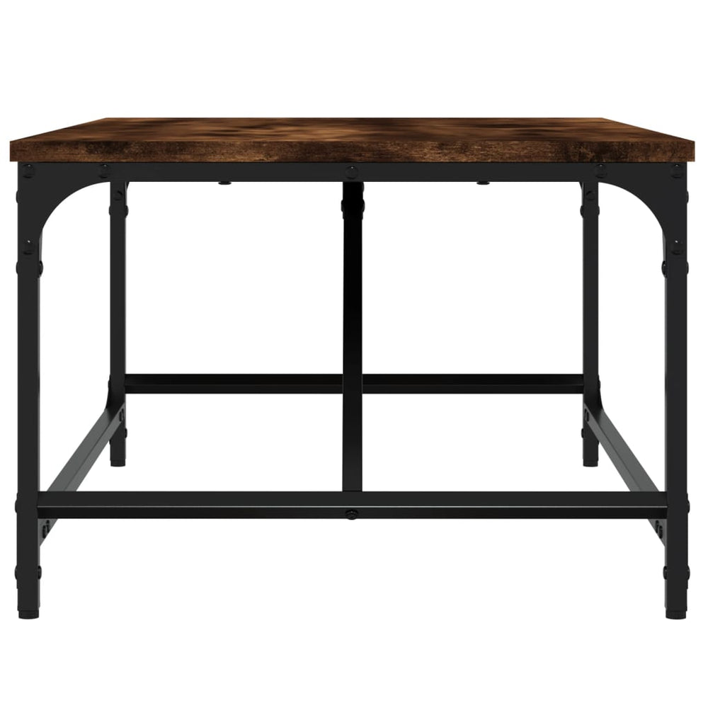 Salontafel 75x50x35 cm bewerkt hout gerookt eikenkleurig MeubelReus