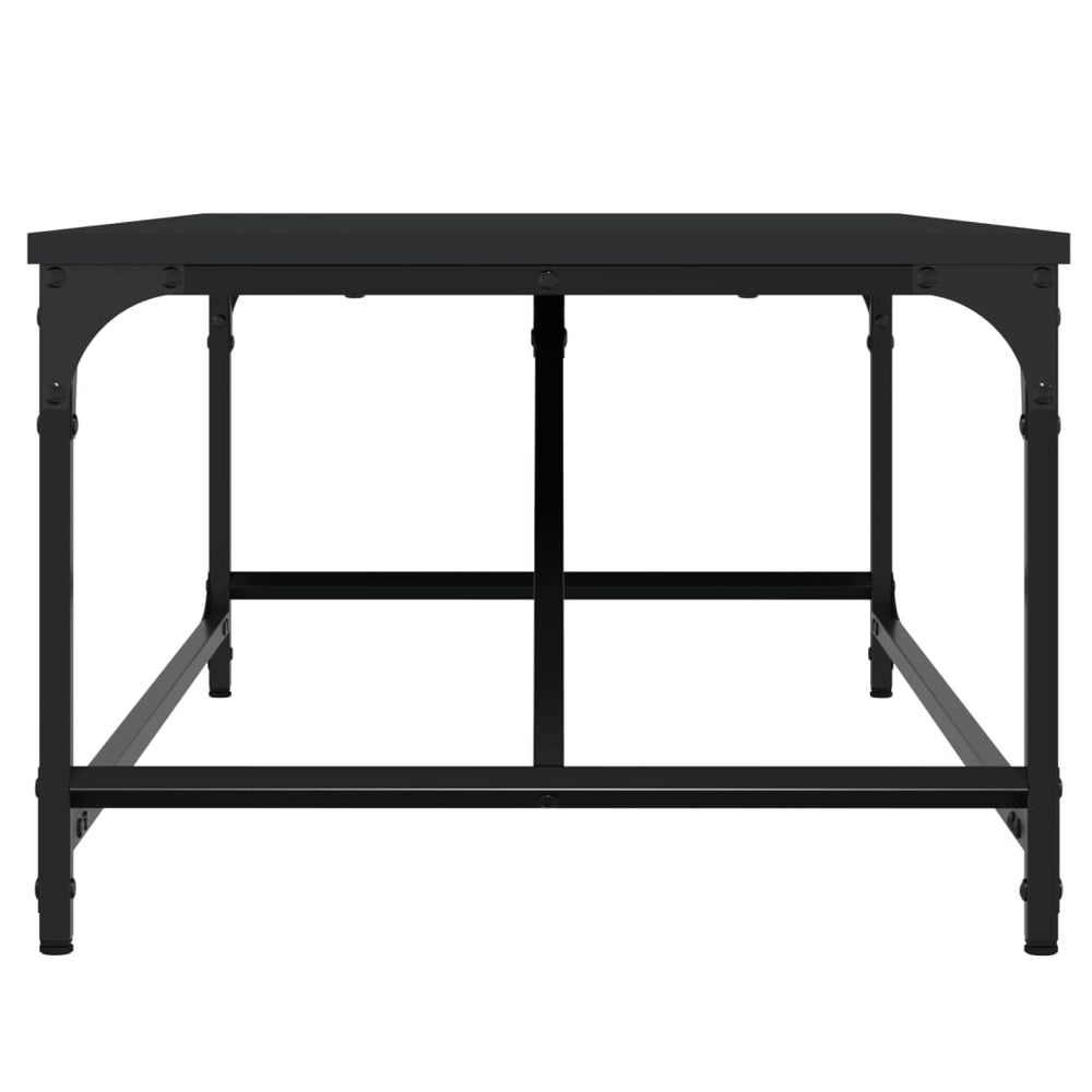 Salontafel 100x50x35 cm bewerkt hout zwart MeubelReus