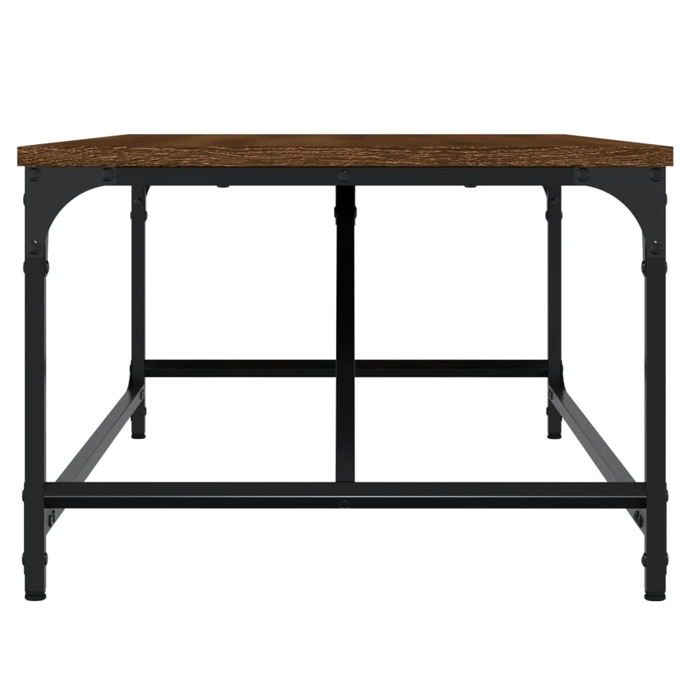 Salontafel 100x50x35 cm bewerkt hout bruin eikenkleur MeubelReus