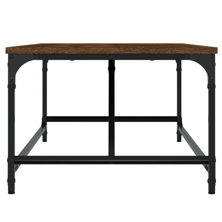 Salontafel 100x50x35 cm bewerkt hout bruin eikenkleur MeubelReus