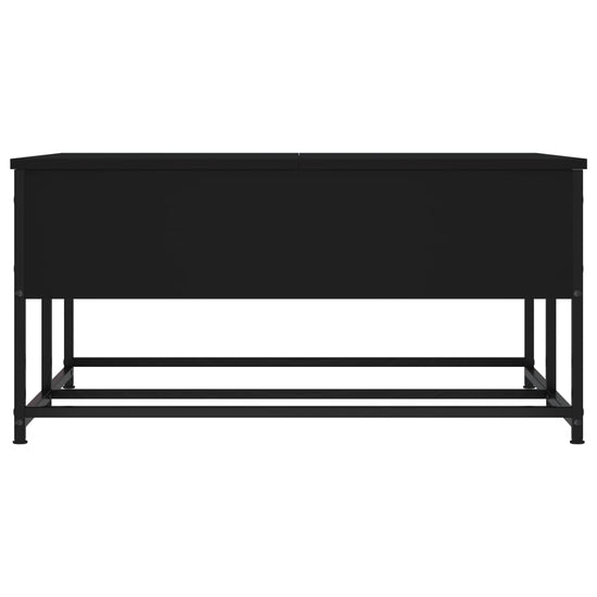 Salontafel 80x80x40 cm bewerkt hout zwart MeubelReus