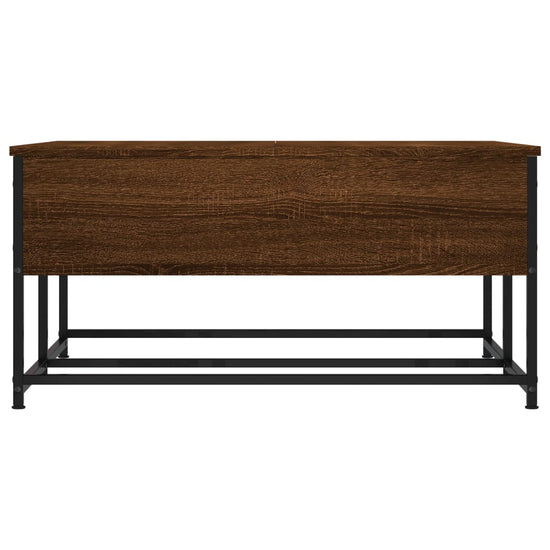 Salontafel 80x80x40 cm bewerkt hout bruin eikenkleur MeubelReus