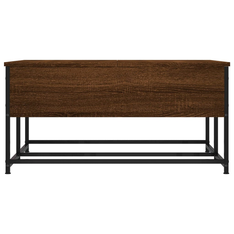 Salontafel 80x80x40 cm bewerkt hout bruin eikenkleur MeubelReus