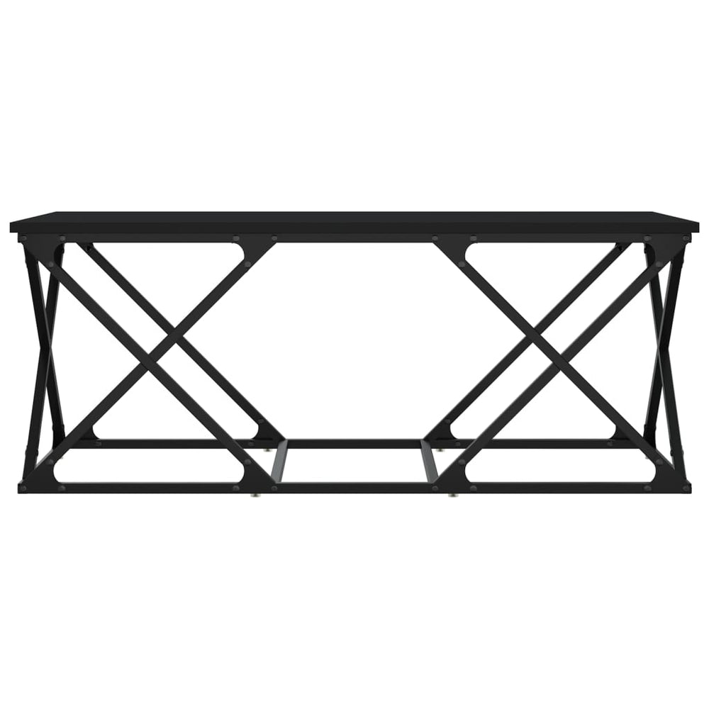 Salontafel 100x49x40 cm bewerkt hout zwart MeubelReus