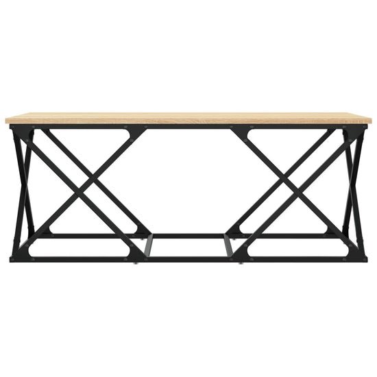 Salontafel 100x49x40 cm bewerkt hout sonoma eikenkleurig MeubelReus