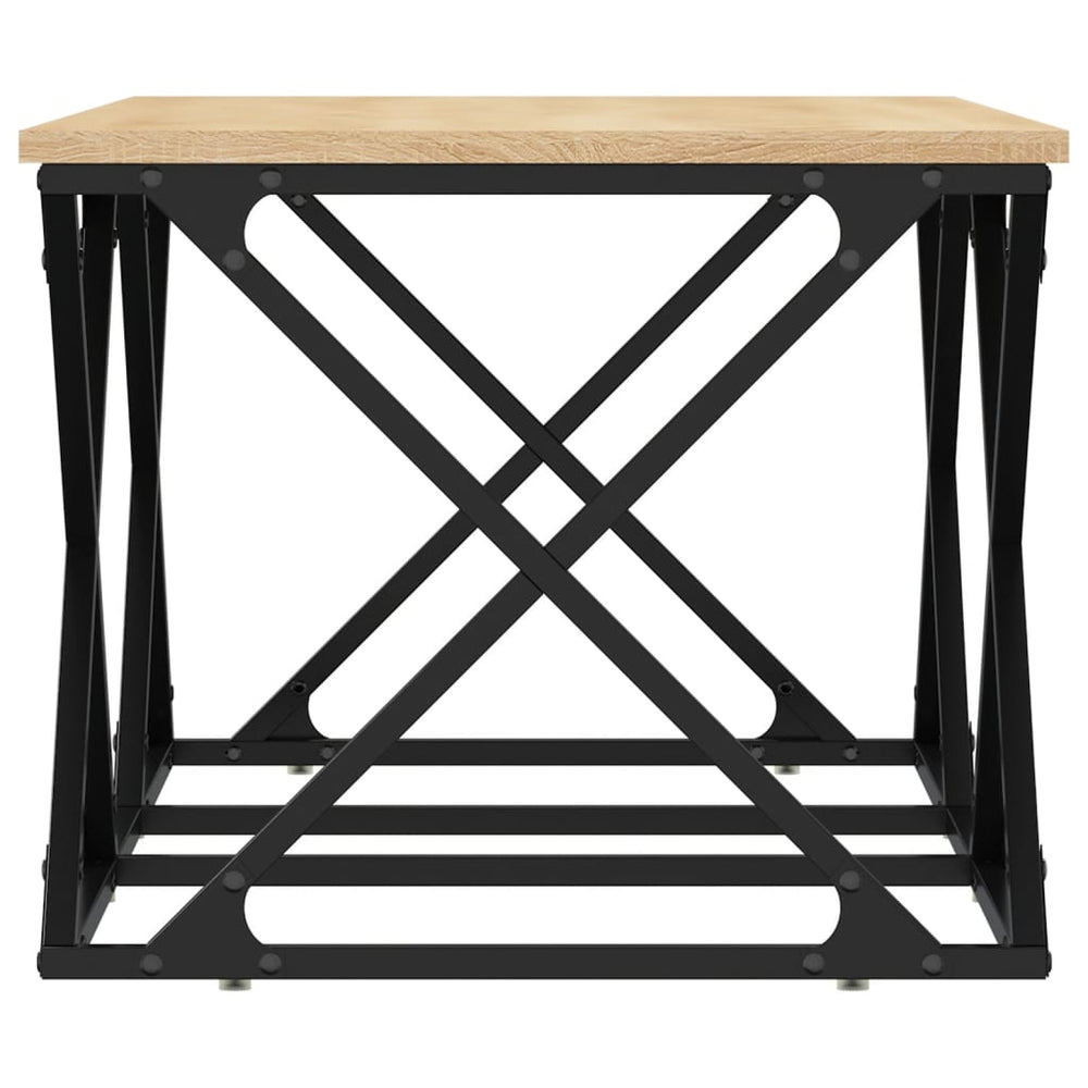 Salontafel 100x49x40 cm bewerkt hout sonoma eikenkleurig MeubelReus