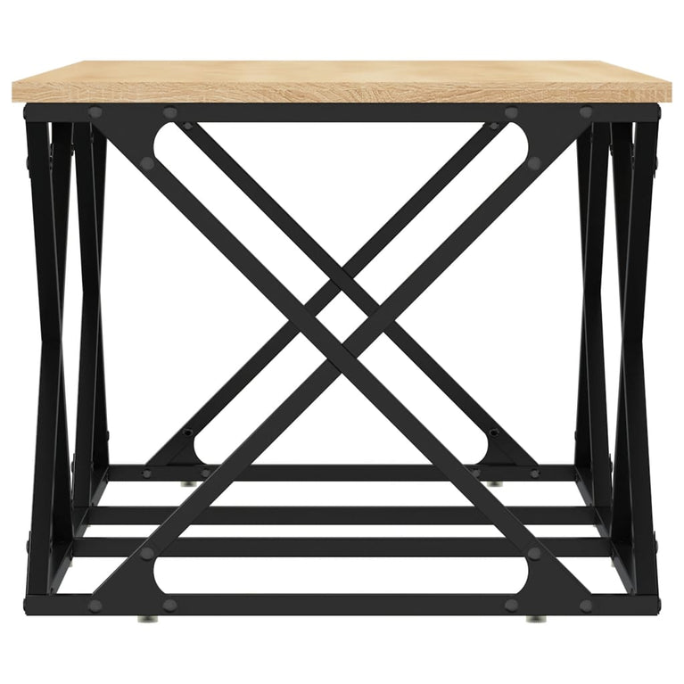 Salontafel 100x49x40 cm bewerkt hout sonoma eikenkleurig MeubelReus