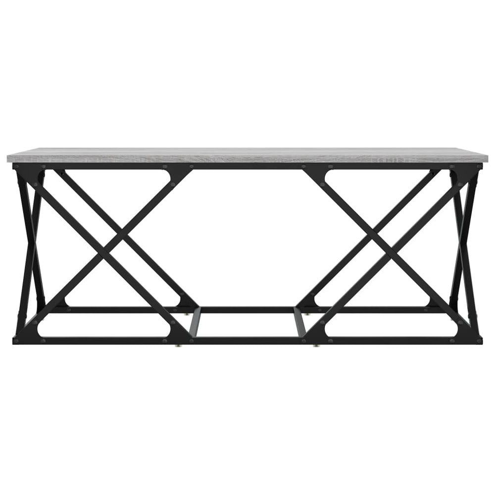 Salontafel 100x49x40 cm bewerkt hout grijs sonoma MeubelReus