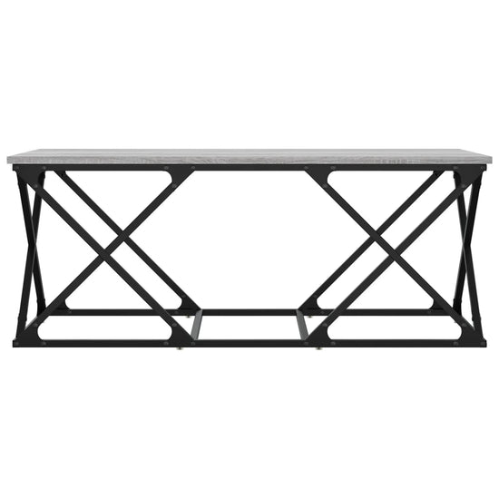 Salontafel 100x49x40 cm bewerkt hout grijs sonoma MeubelReus
