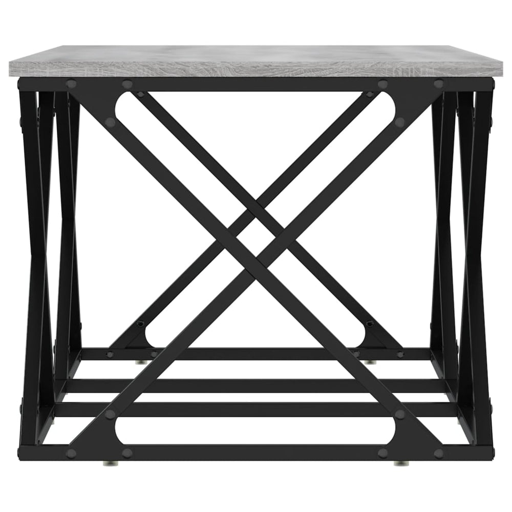 Salontafel 100x49x40 cm bewerkt hout grijs sonoma MeubelReus