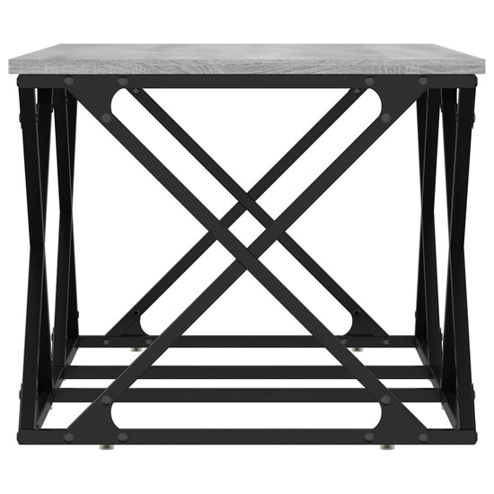 Salontafel 100x49x40 cm bewerkt hout grijs sonoma MeubelReus