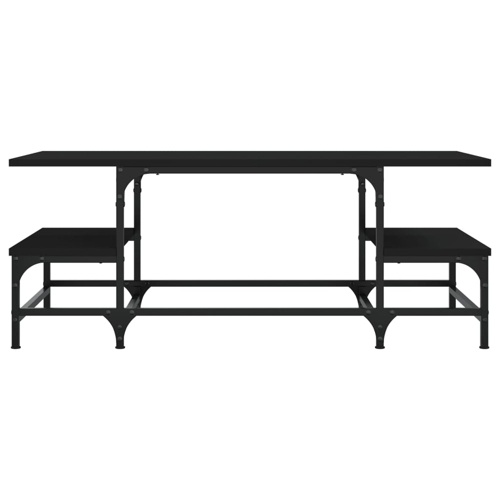 Salontafel 100x50,5x40 cm bewerkt hout zwart MeubelReus