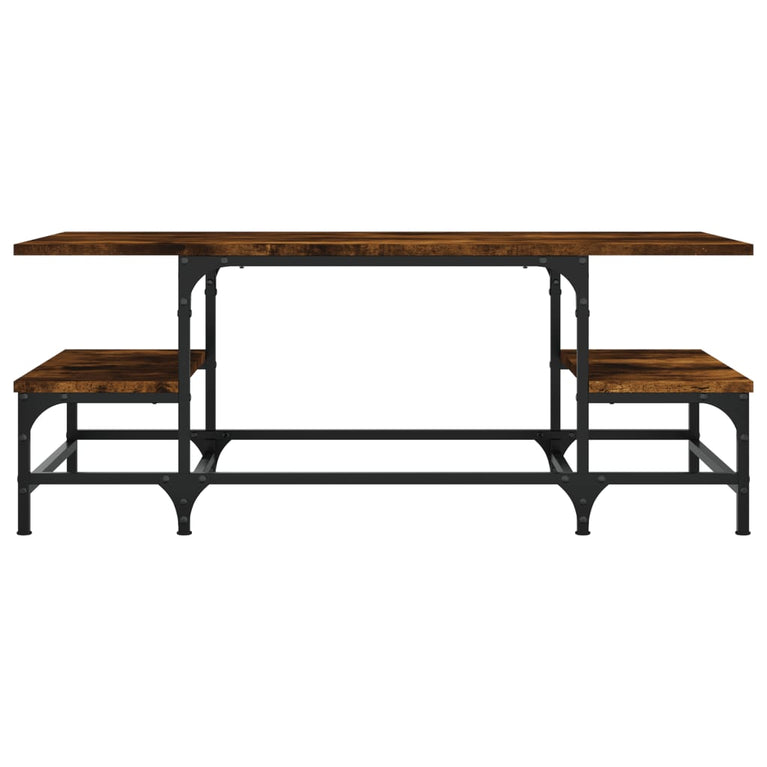 Salontafel 100x50,5x40 cm bewerkt hout gerookt eikenkleurig MeubelReus