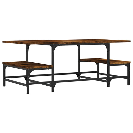 Salontafel 100x50,5x40 cm bewerkt hout gerookt eikenkleurig MeubelReus