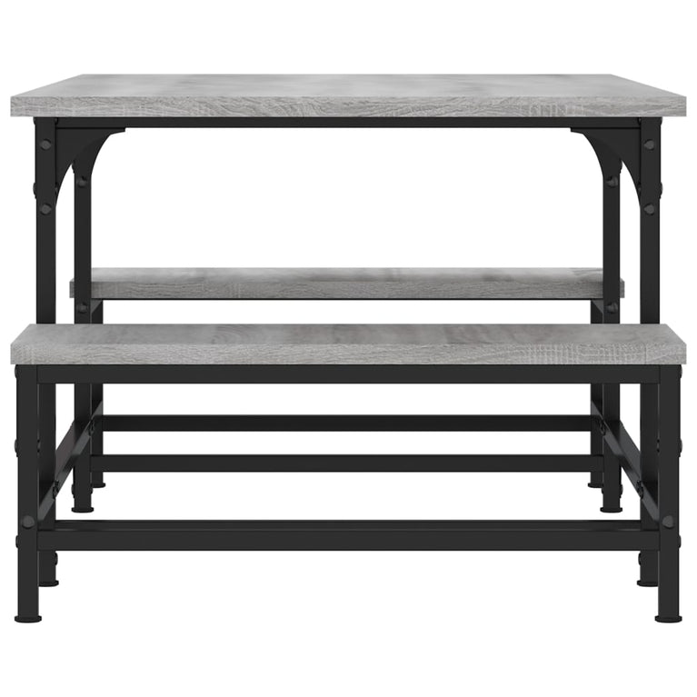 Salontafel 100x50,5x40 cm bewerkt hout grijs sonoma MeubelReus