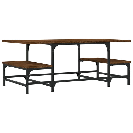 Salontafel 100x50,5x40 cm bewerkt hout bruin eikenkleur MeubelReus