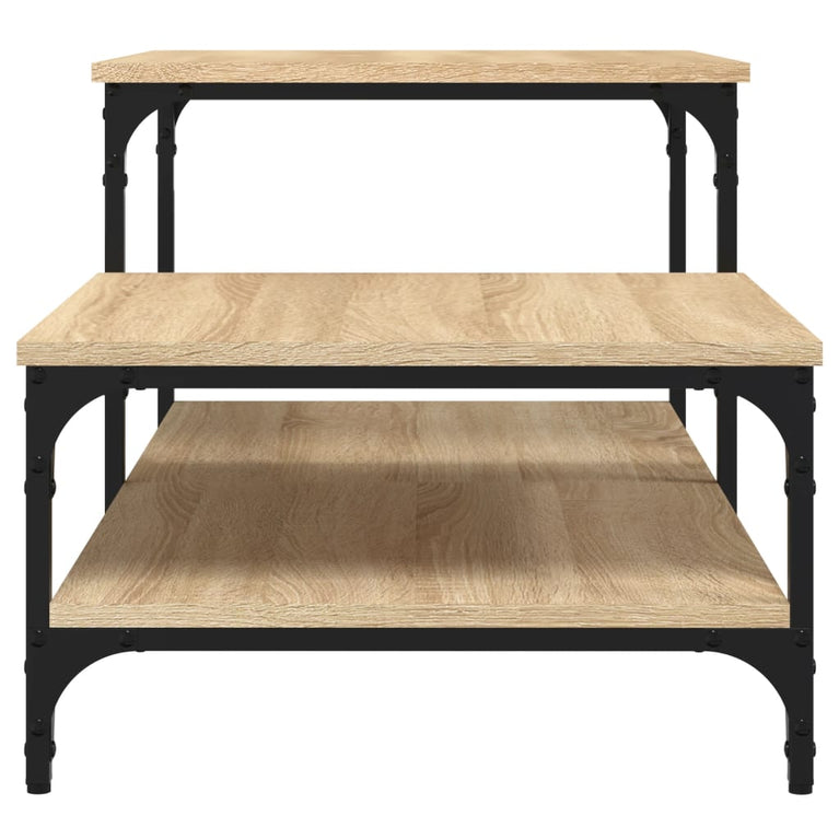 Salontafel 100x50,5x45 cm bewerkt hout sonoma eikenkleurig MeubelReus