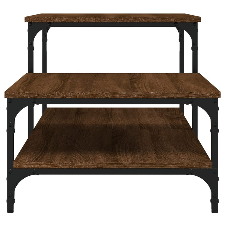 Salontafel 100 x 50,5 x 45 cm bewerkt hout bruin eikenkleur MeubelReus