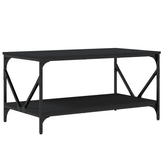Salontafel 90x50x45 cm bewerkt hout zwart MeubelReus
