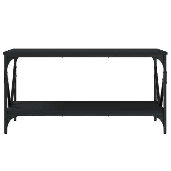 Salontafel 90x50x45 cm bewerkt hout zwart MeubelReus