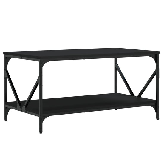 Salontafel 90x50x45 cm bewerkt hout zwart MeubelReus