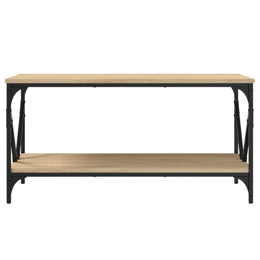 Salontafel 90x50x45 cm bewerkt hout sonoma eikenkleurig MeubelReus