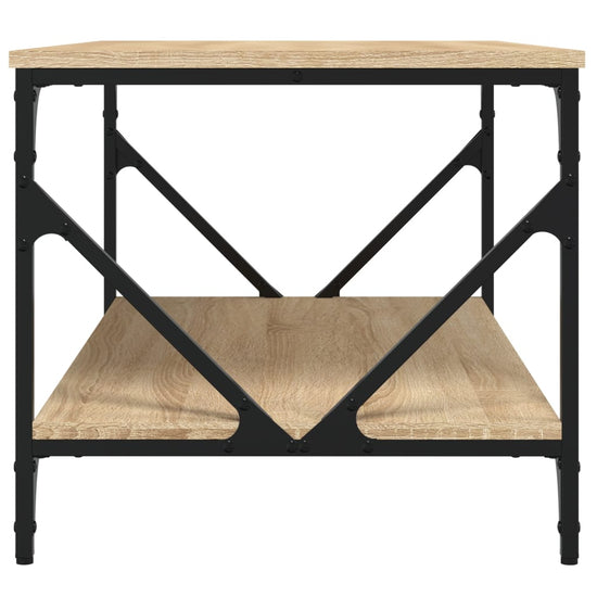 Salontafel 90x50x45 cm bewerkt hout sonoma eikenkleurig MeubelReus