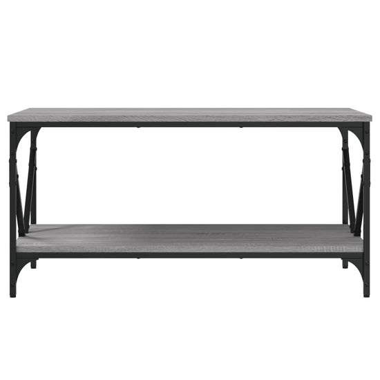 Salontafel 90x50x45 cm bewerkt hout grijs sonoma MeubelReus