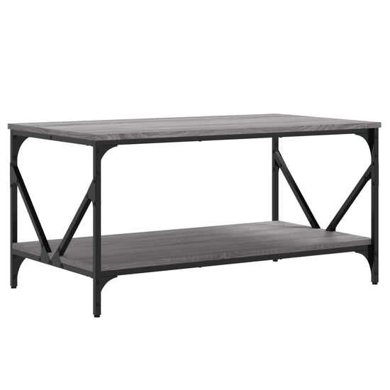 Salontafel 90x50x45 cm bewerkt hout grijs sonoma MeubelReus