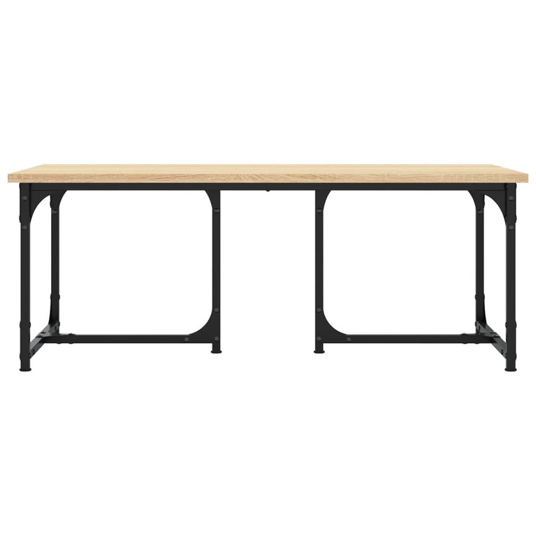 Salontafel 90x50x35 cm bewerkt hout sonoma eikenkleurig MeubelReus