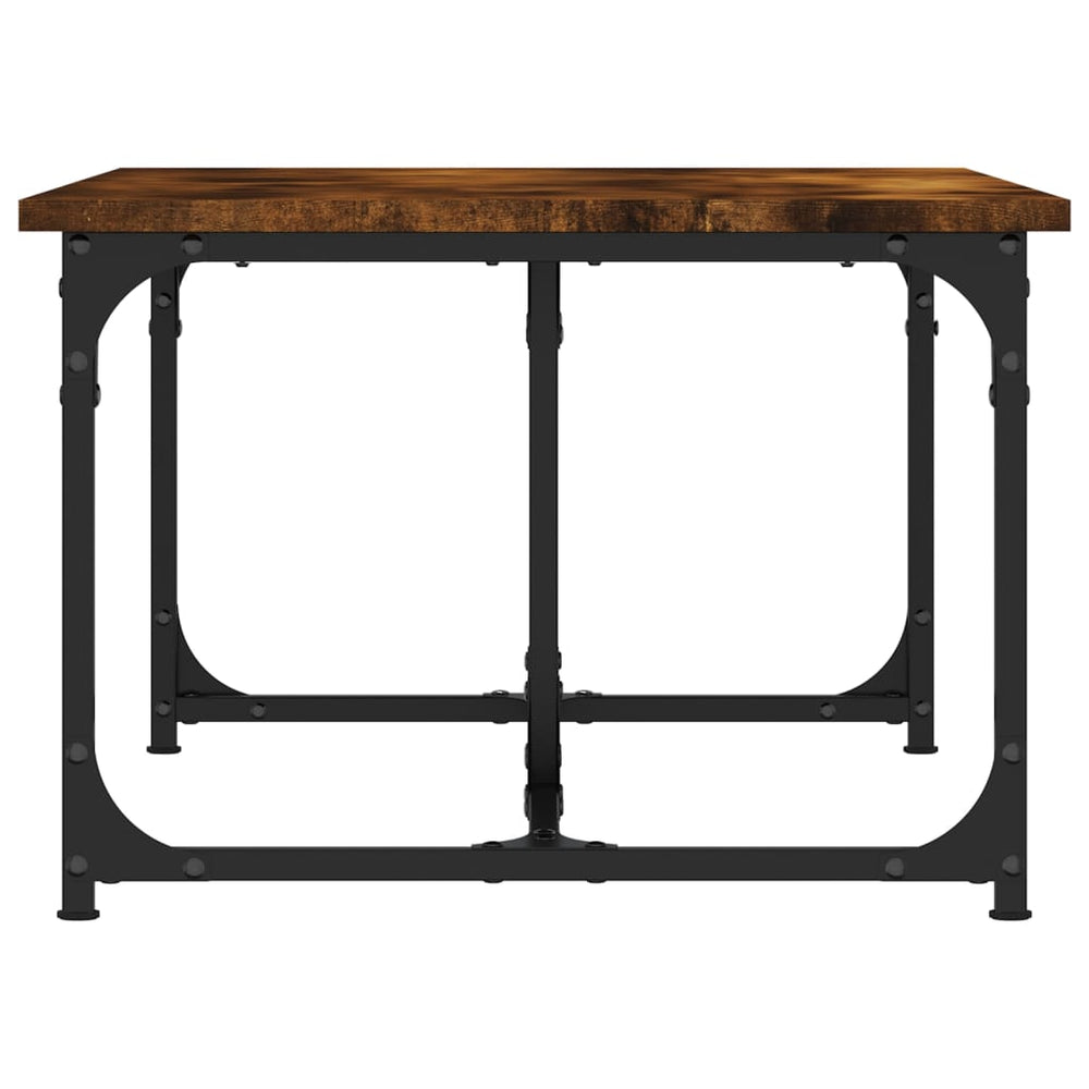 Salontafel 90x50x35 cm bewerkt hout gerookt eikenkleurig MeubelReus