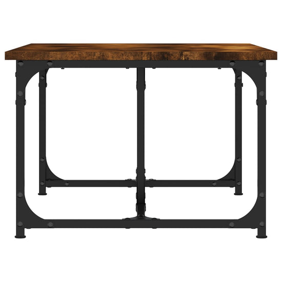 Salontafel 90x50x35 cm bewerkt hout gerookt eikenkleurig MeubelReus