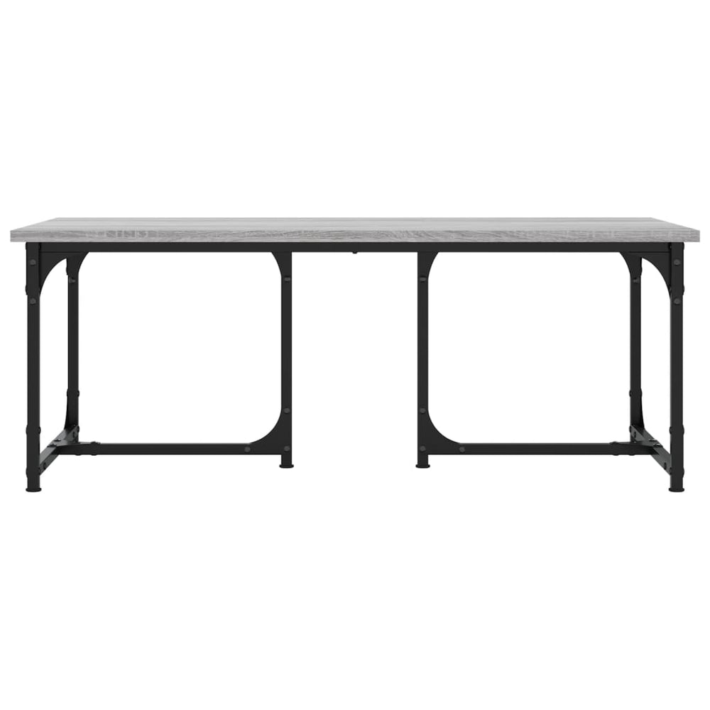 Salontafel 90x50x35 cm bewerkt hout grijs sonoma eikenkleurig MeubelReus