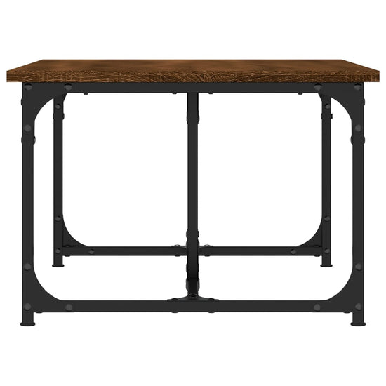 Salontafel 90x50x35 cm bewerkt hout bruin eikenkleur MeubelReus